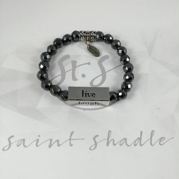 Handmade: Live, Love, Laugh, Dream gem bracelet - Picture 4 of 7